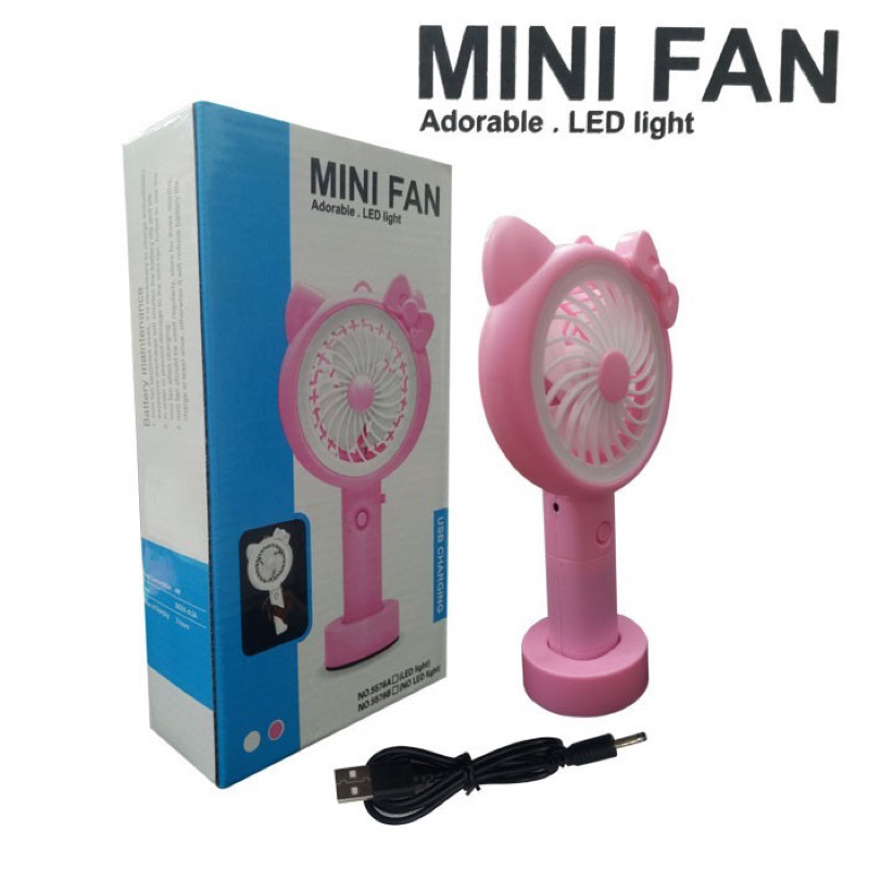 Kipas Angin Tangan Stand Portable Karakter ( Standing Mini Fan)