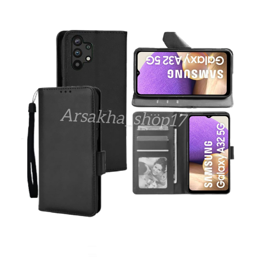 Casing Dompet  For Samsung Galaxy  A32 5G Soft Case Flip Cover Leather Premium Sarung Buku HP