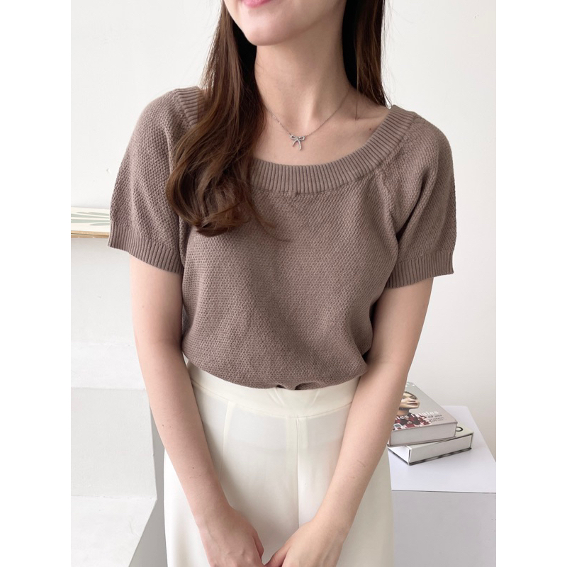 SOORI - SORAN (Knit Blouse Korea Rajut Mini Summer Pastel)