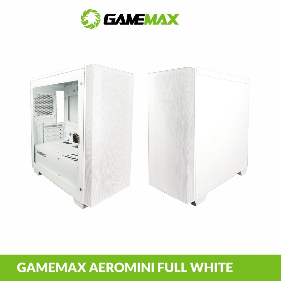 GAMEMAX AERO MINI WHITE Tempered Glass GAMING MICRO ATX CASE