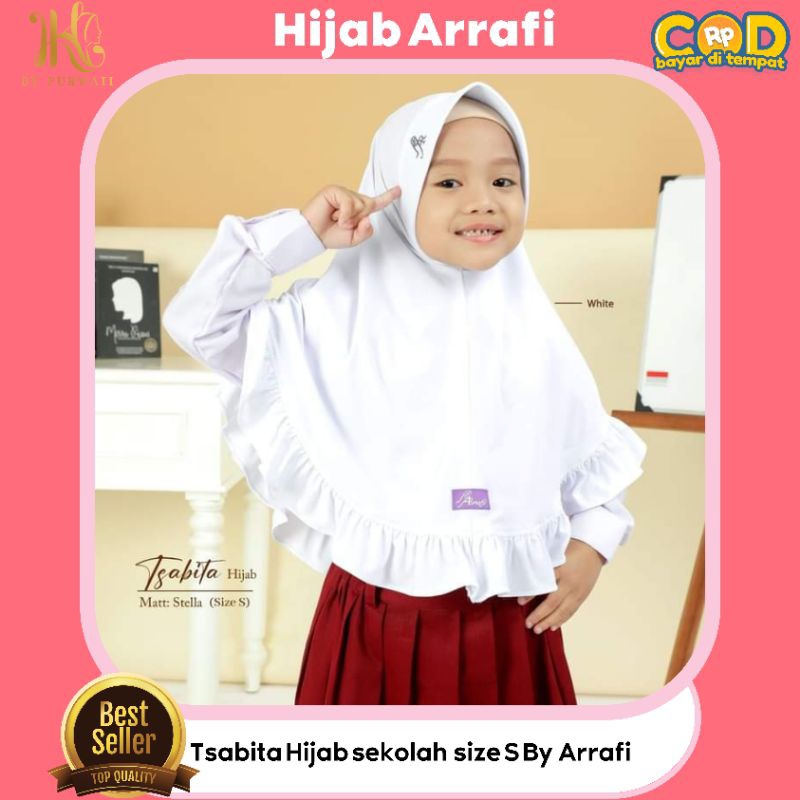 Jilbab anak sekolah Tsabita By Arrafi Hijab kerudung bergo Instan sekolah terbaru terlaris bisa cod 