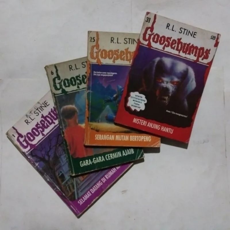 Buku Cerita Horor GOOSEBUMPS RL STINE Original Bekas Baca Deskripsi