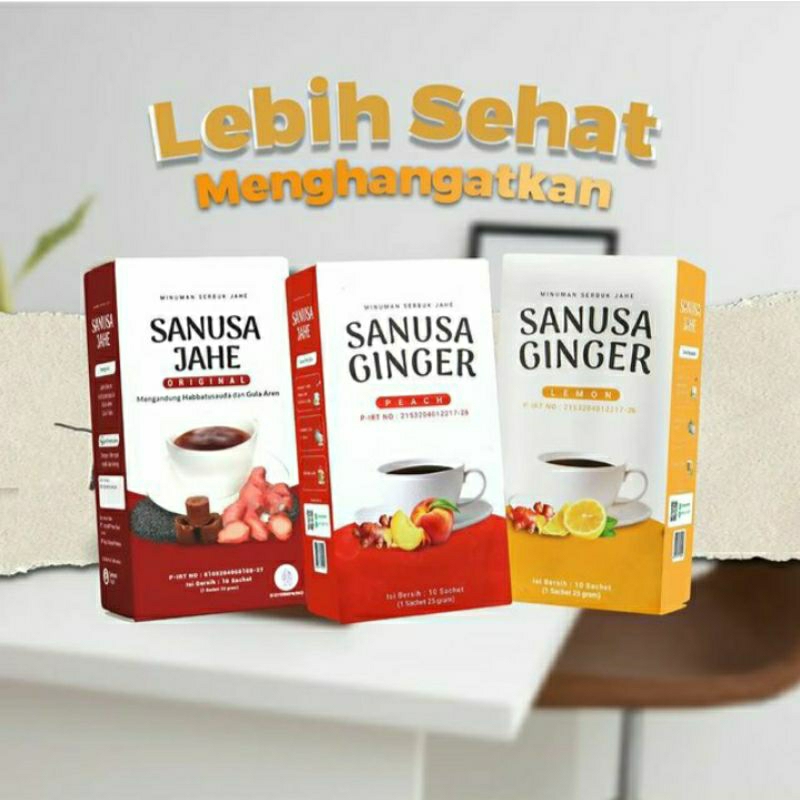 

sanusa ginger jahe lemon peach minuman