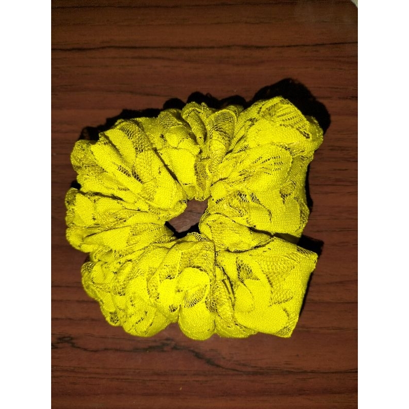 ikat rambut wanita ,ikat rambut scrunchie brokat