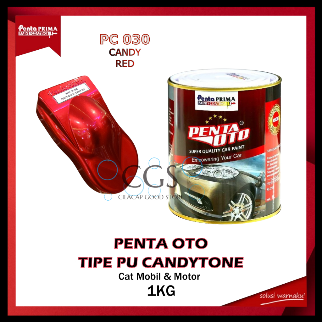CAT Candy Red PU Penta Oto / Cat Candytone Red / Cat Merah Candy