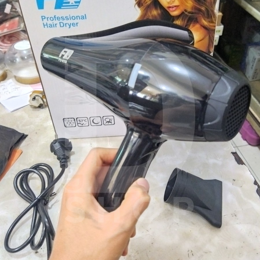 Hair Dryer Pengering Rambut Body Besar FD-500 500W 500 Watt Hitam