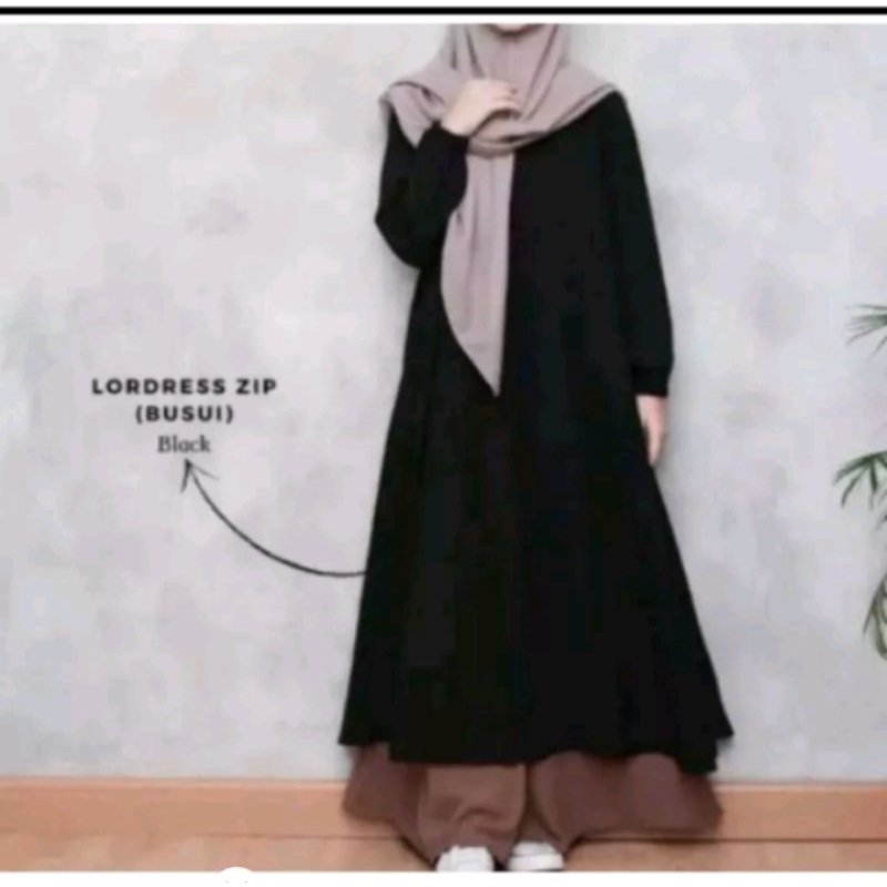 lordress 2 layer terbaru gamis wanita bahan crinkle×Shakila import