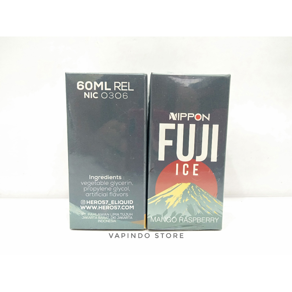 NIPPON FUJI ICE MANGO RASPBERRY 60ML 3MG BY HERO57 X PAN