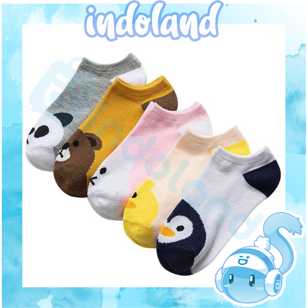 ☀ INDOLAND ☀  Kaos Kaki Motif Karakter Beruang / Kaos Kaki Pria Wanita KK134