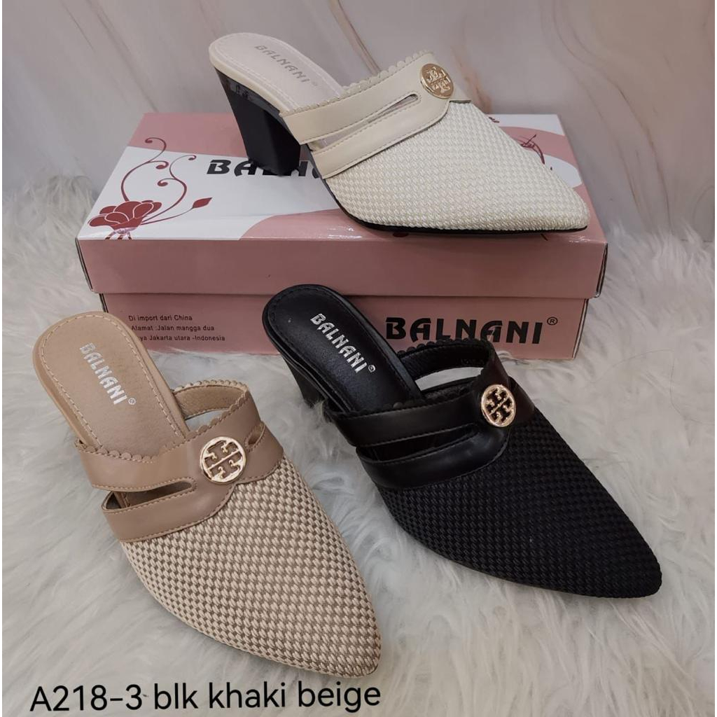 A218-3 sandal hak wanita balnani import