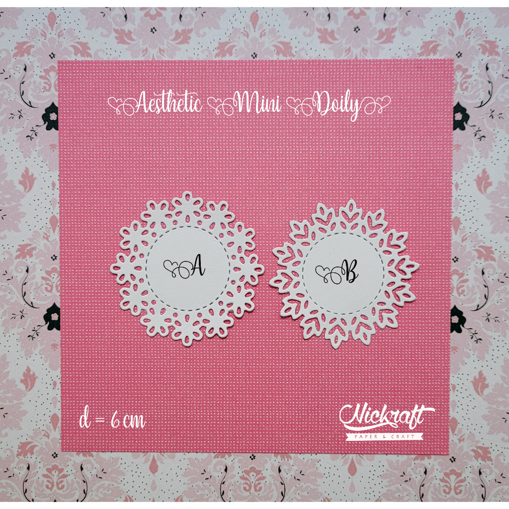 

AESTHETIC MINI DOILY - DIE CUT SCRAPBOOK JURNAL BUJO