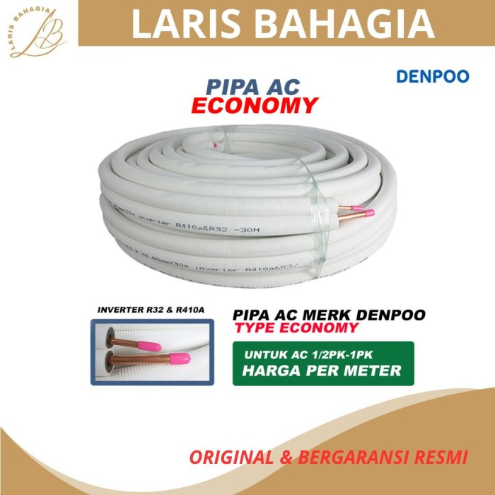 Pipa AC ECONOMY DENPOO  (1/2PK-1PK) PER METER