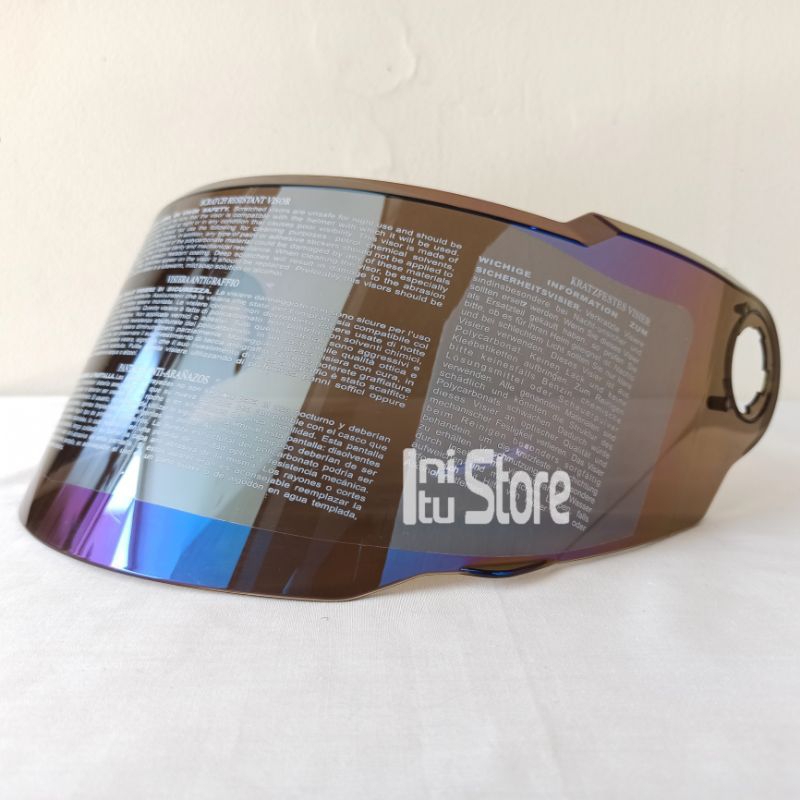 Flat Visor Iridium Blue Original Helm Zeus ZS811 ZS813 ZS-811 ZS-813 Z811 Z813