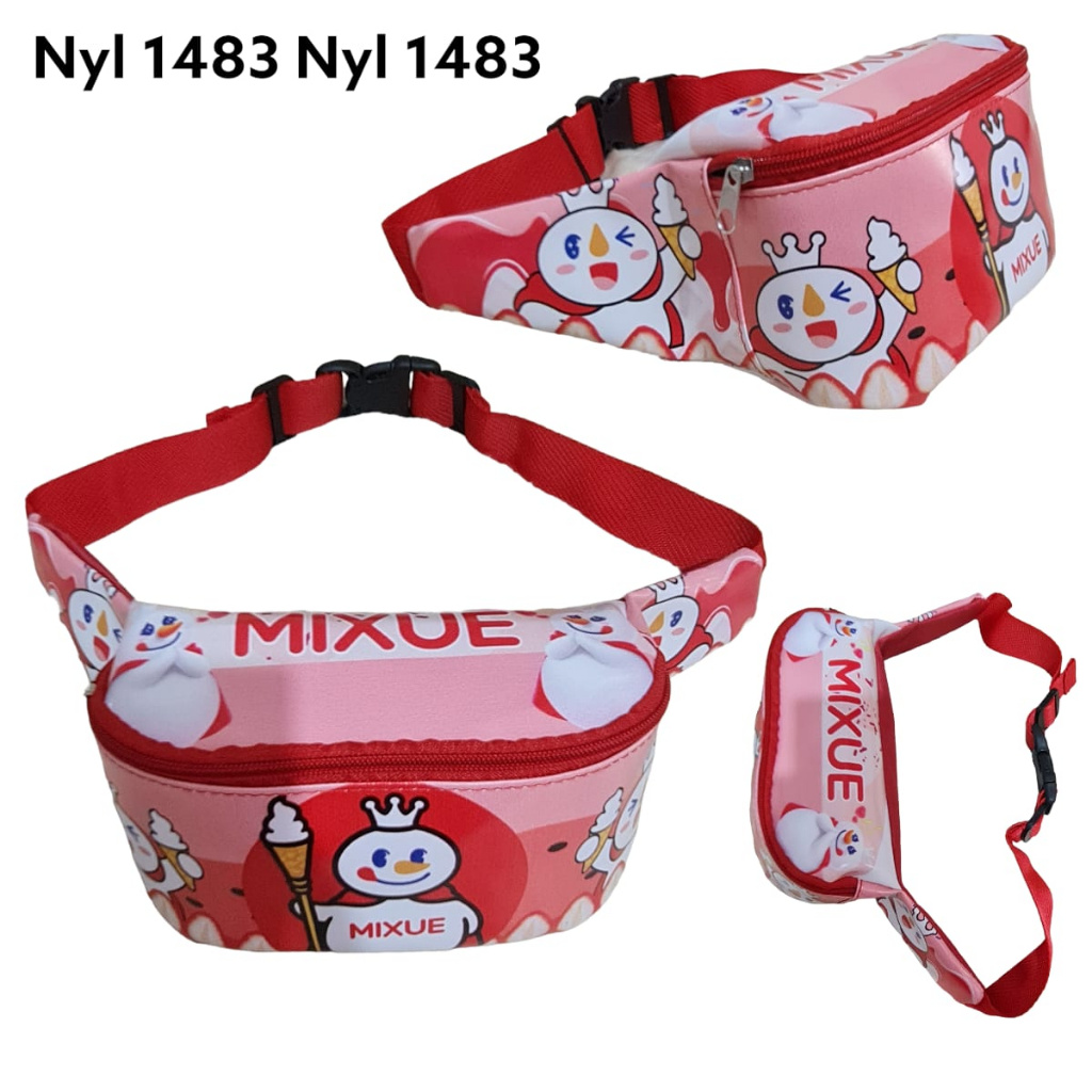 Waistbag Anak Karakter Mixue - Tas Anak Bisa Bayar Ditempat ( COD )