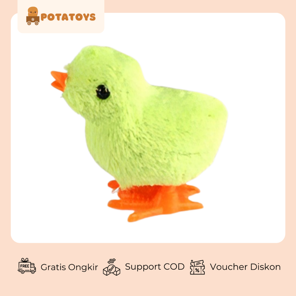 [ Potatoys ] Mainan Anak Bayi Ayam Putar / Mainan Ayam Berjalan / Mainan anak ayam patok lucu