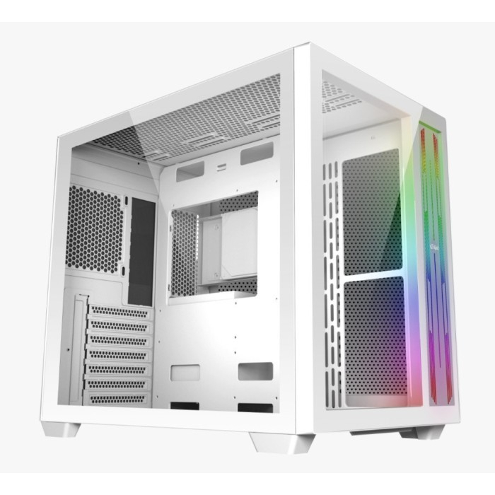 GAMING CASE ENLIGHT FPMAX Z4 WHITE + 3 Fan Innering - ATX