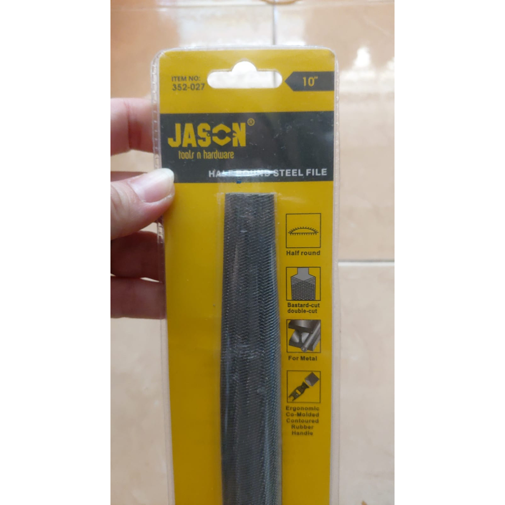 Kikir Setengah Bulat Kasar10&quot; Jason (352-027)