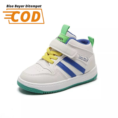 ChubbyGlory SH20150 Bisa COD Sepatu Sneakers Anak 1 Tahun - 6 Tahun Import Terbaru Anti Slip dengan Strap Perekat Size 21-32