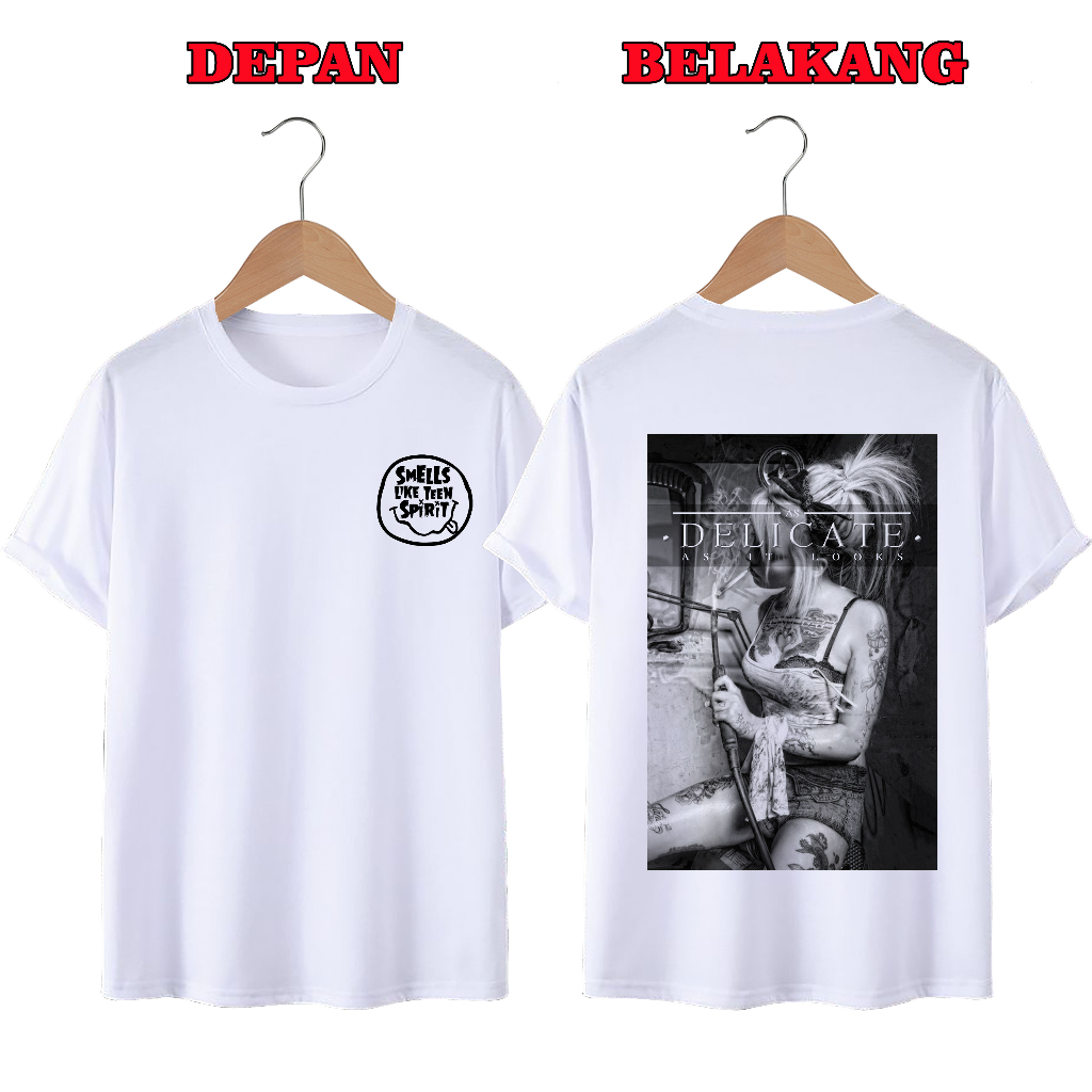 KAOS DISTRO UNISEX PRIA DAN WANITA TERBARU, DELICATE