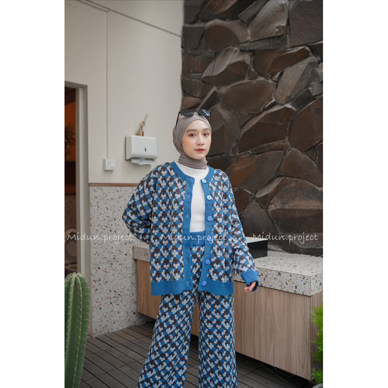 One Set Sabrina Knit  | Satu Set Wanita Rajut Premium