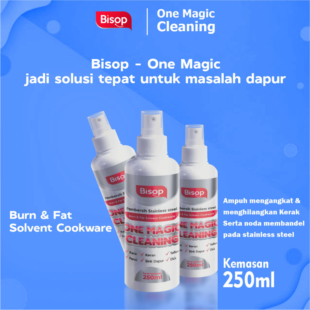 BISOP - Pembersih Panci / Penghilang Kerak Wajan / Pembersih Stainless Cookware