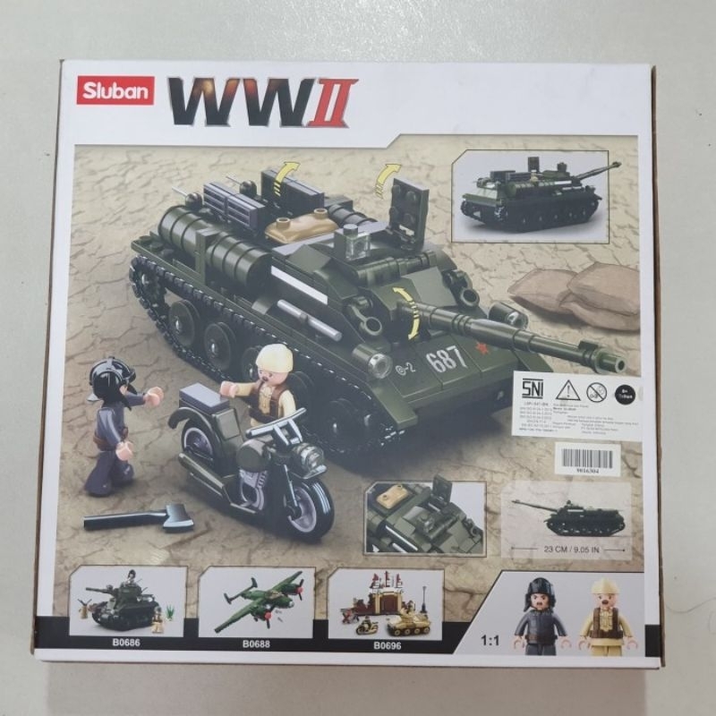 brick sluban M38-B0687 WW II tank destroyer 338pc