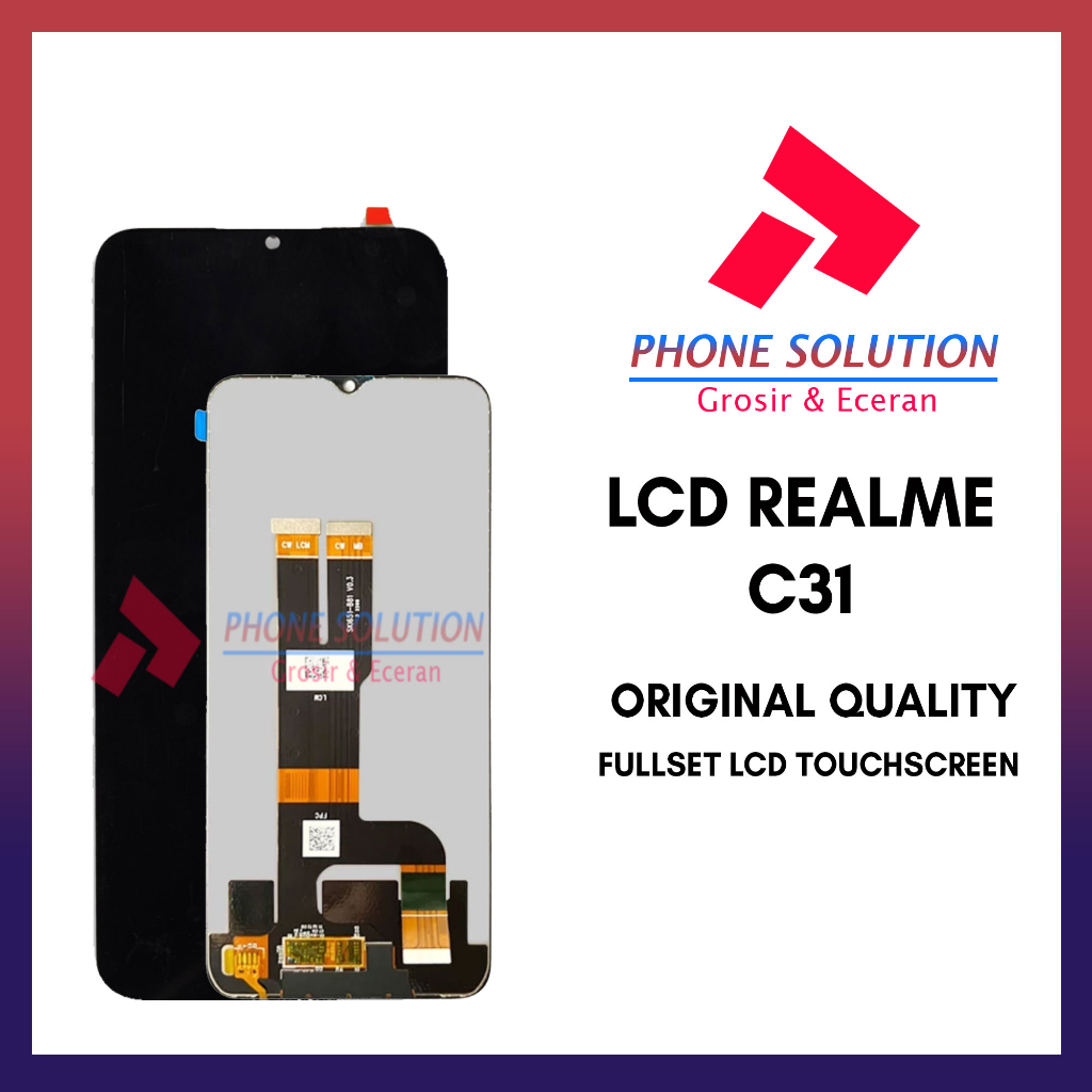 LCD Realme C31 Fullset Touchscreen // Supplier LCD Garansi 1 Bulan