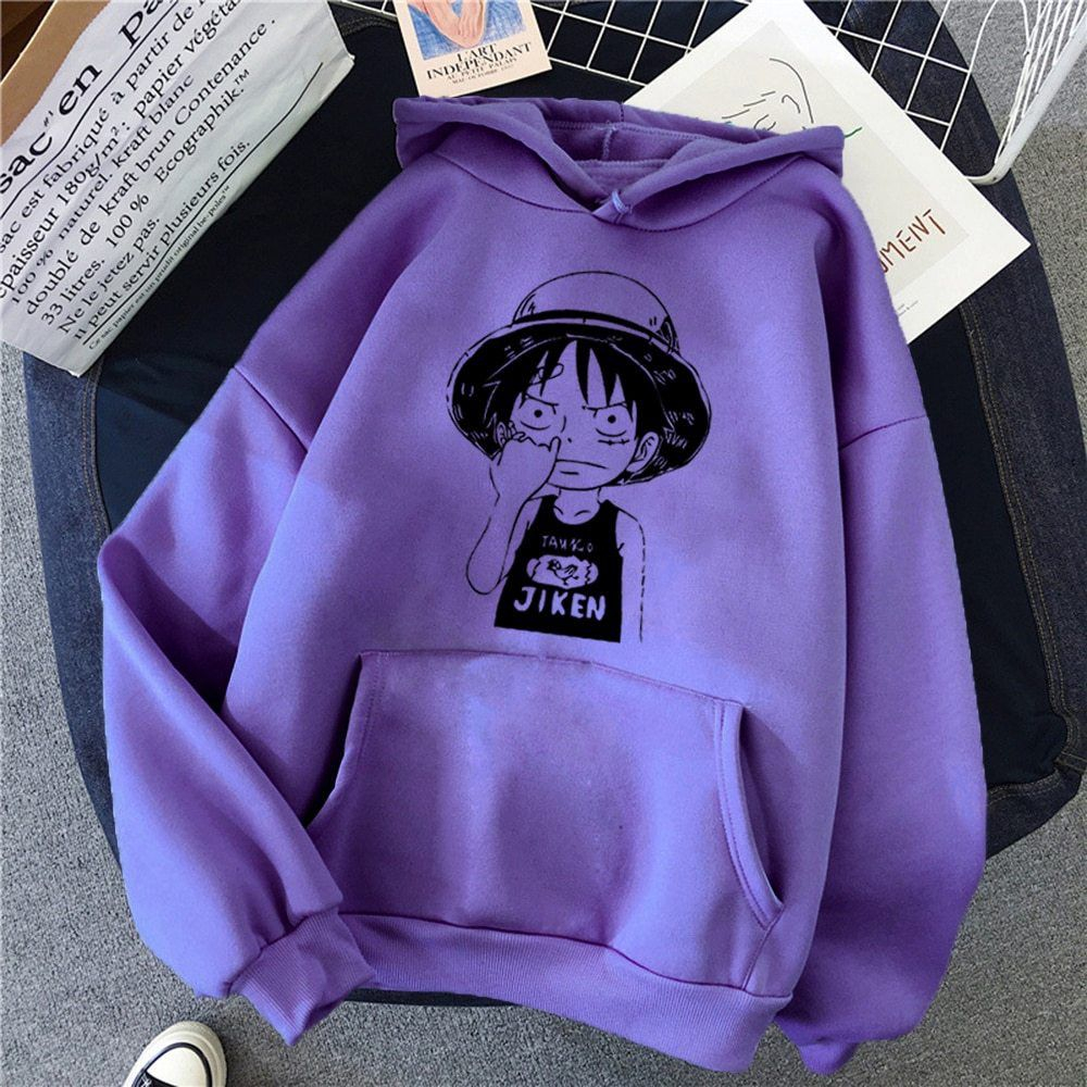 LUFFY JIKEN Hoodie Anime Manga One Piece || Size L - XXL