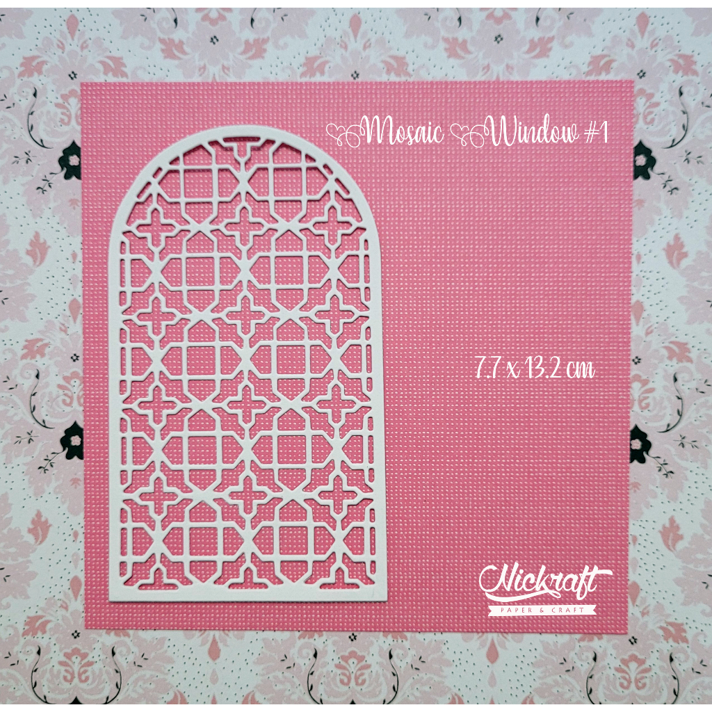 

MOSAIC WINDOW #1 - DIE CUT JENDELA SCRAPBOOK JURNAL JOURNALING