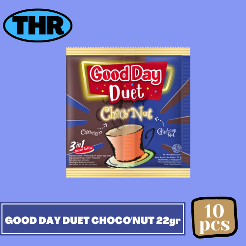 

Good Day Duet Choco'Nut 22gr 1 Renceng isi 10pcs