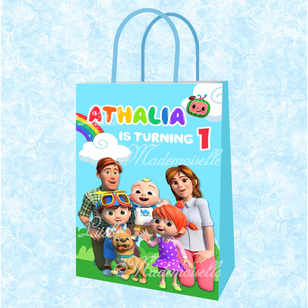 

Tas Ulang Tahun Anak / Goodie Bag Anak / Paper Bag Coco Melon