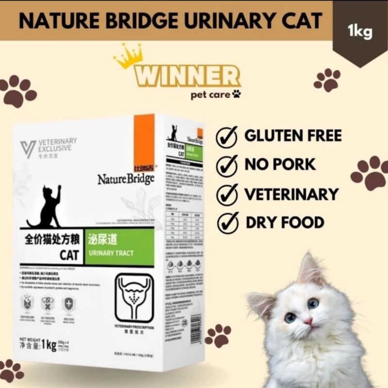 Nature Bridge Urinary Tratc Cat Dry Food Makanan Kucing Nb 1kg