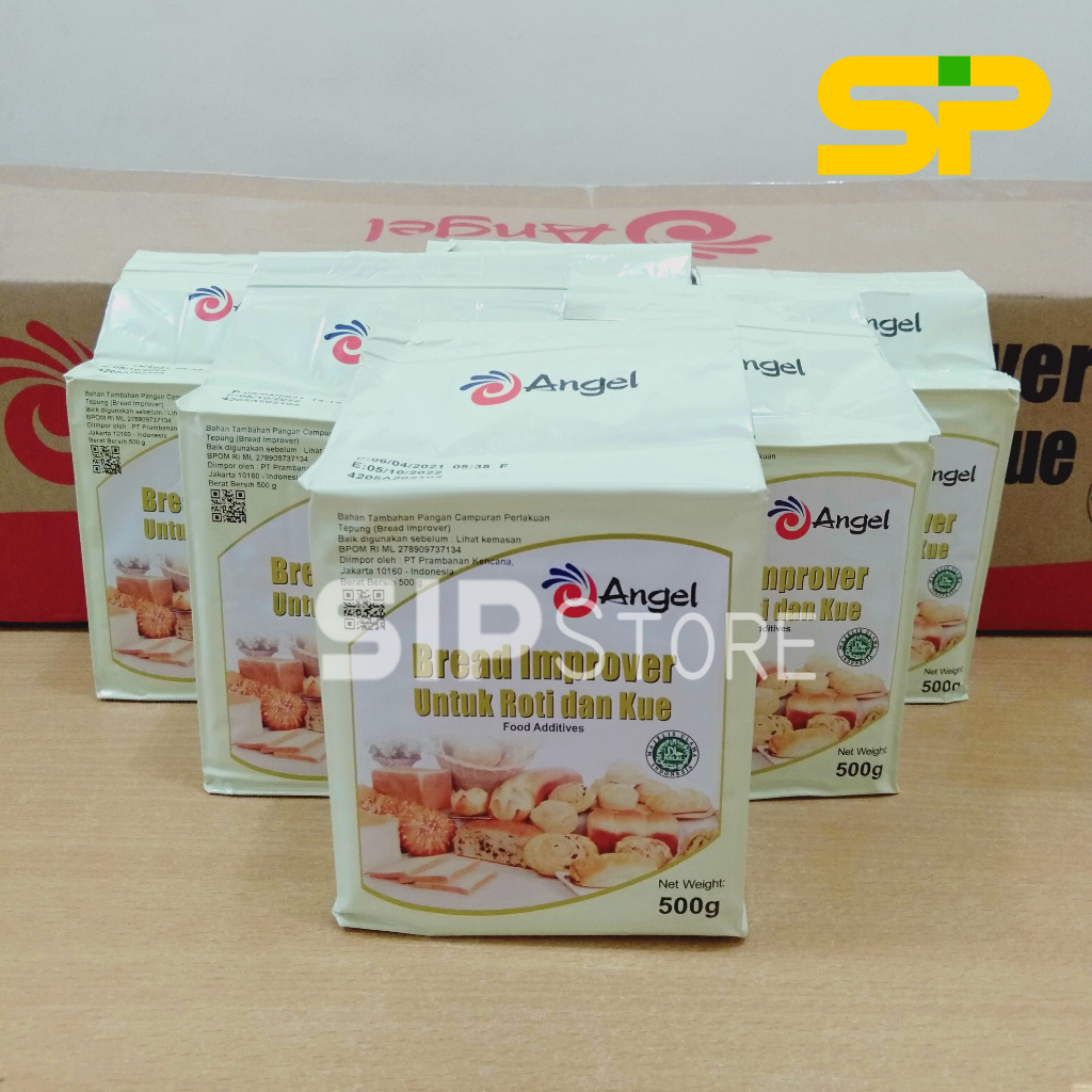 

Angel Bread Improver 500 Gram - 1 Dus / Pelembut Kue/ Improver bread
