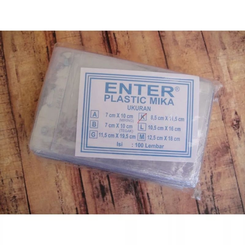 5pcs Tempat ID Card uk. 8,5 x 13,5cm