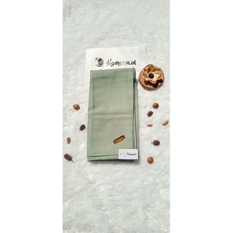 Hameeza jilbab segiempat voal premium warna Sage green