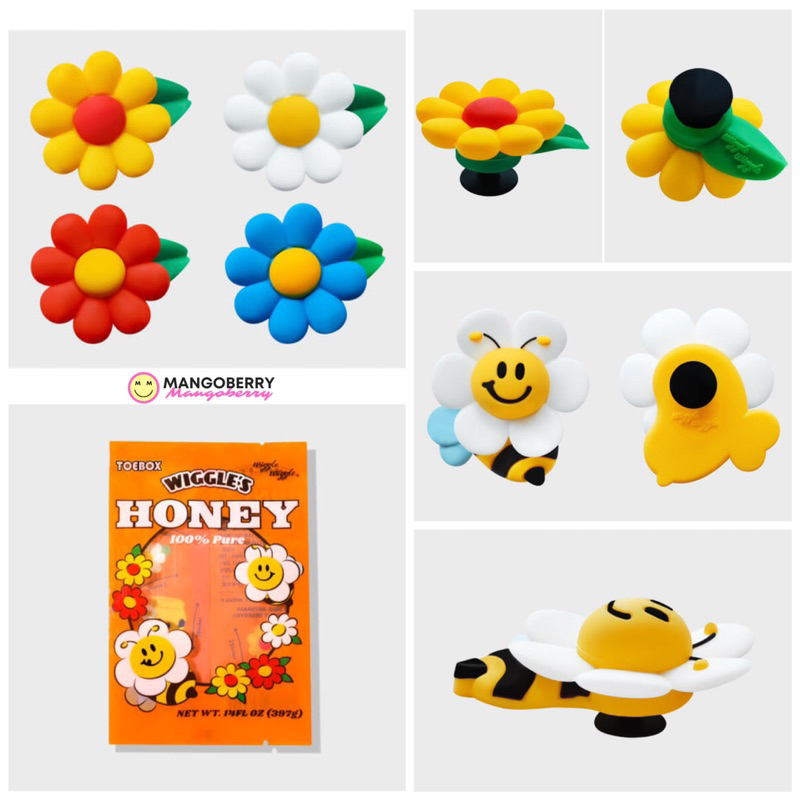 WIGGLE WIGGLE - Silicone Charm Set HONEY BEE