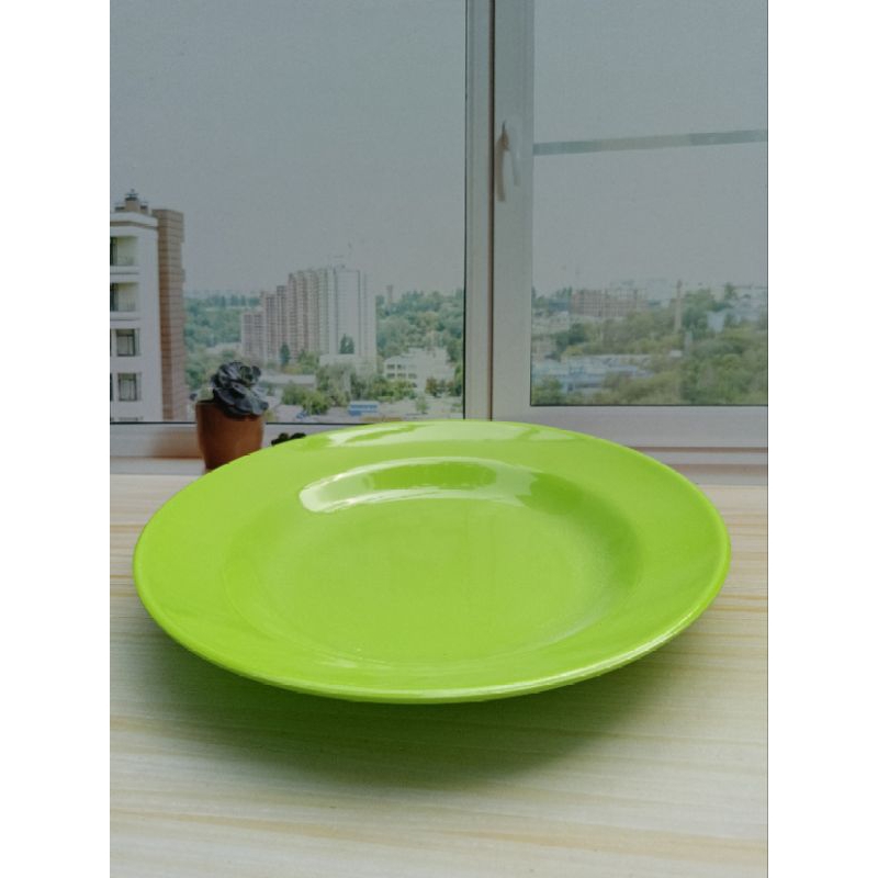 6 pcs PIRING makan Melamin | Piring makan 9" | Piring makan warna warni