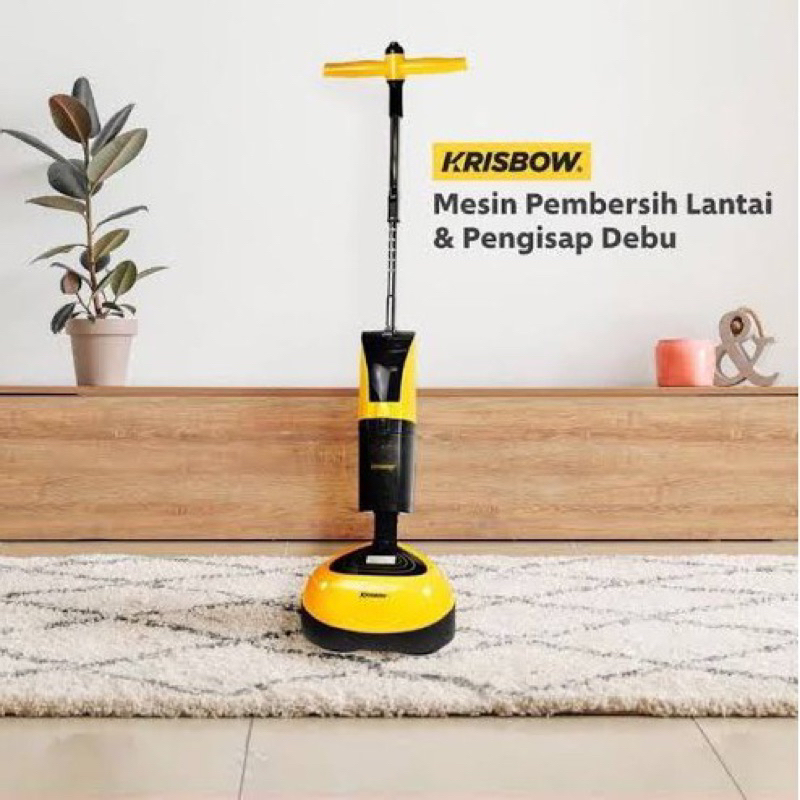 krisbow mesin poles lantai Portable 3 in 1 scrubber polisher vacum