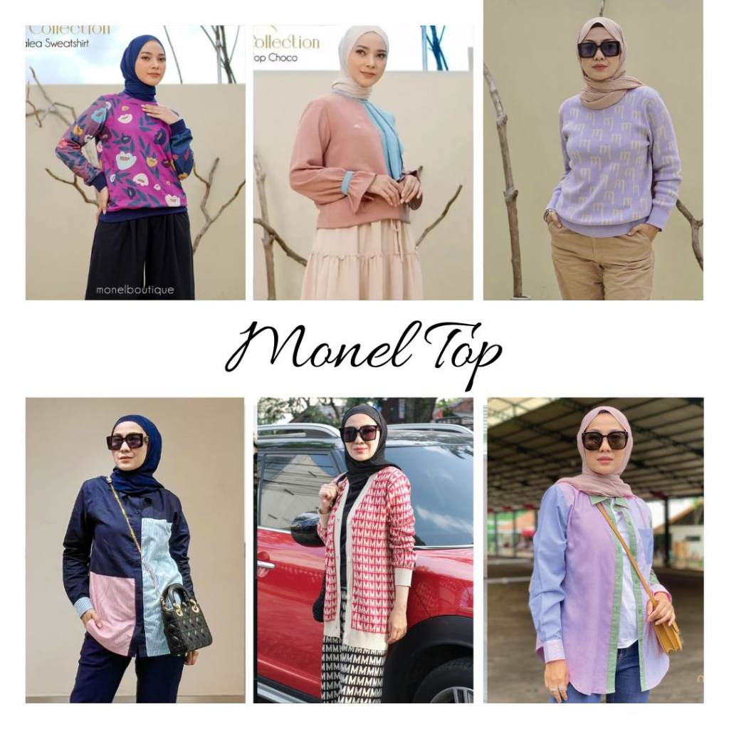 MONEL Atasan Wanita Bahan Katun - ORIGINAL [Bisa COD]