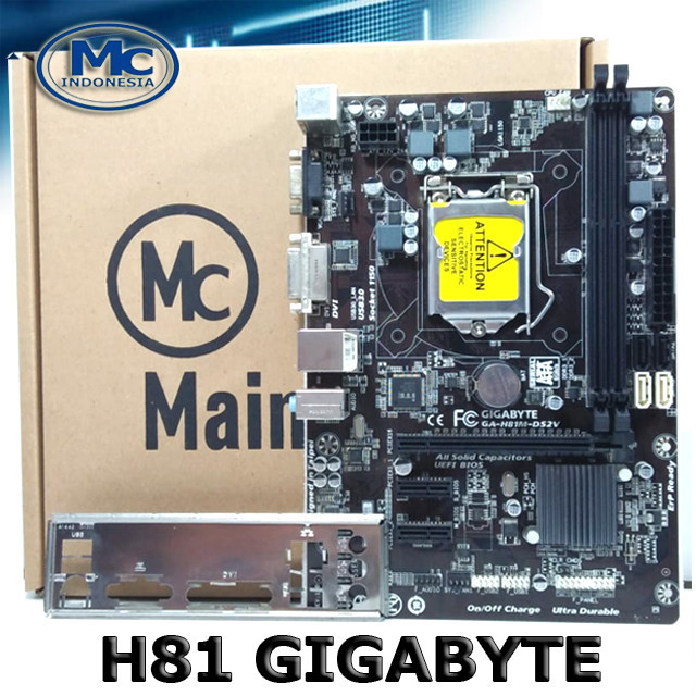 Mainboard Mobo Intel LGA 1150 Onboard H81 GIGABYTE