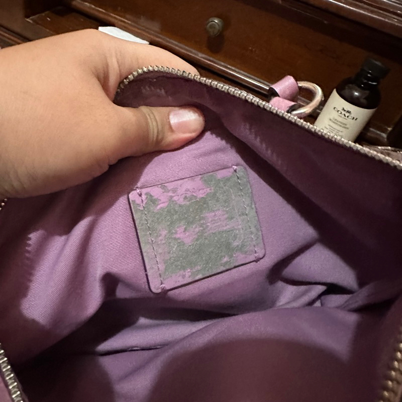 Preloved Coach Kelsey Mini Metallic Lilac Pernah Pakai