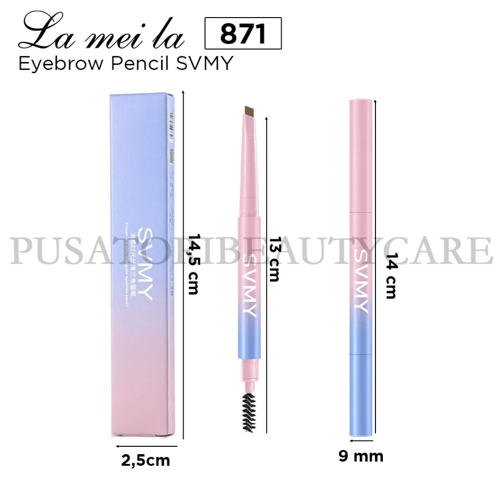 SVMY 871 Eyebrow Pencil Waterproof Pinsil Alis Anti Air