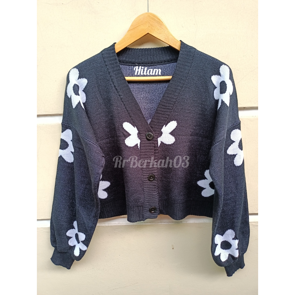 DAISY Crop Cardigan Tebal dan Rapih Premium