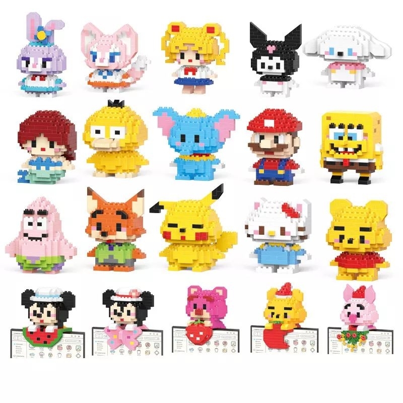 Nano Block Mainan Balok Building Block Nano Blok Nano Bricks Balok Susun Mainan Edukasi