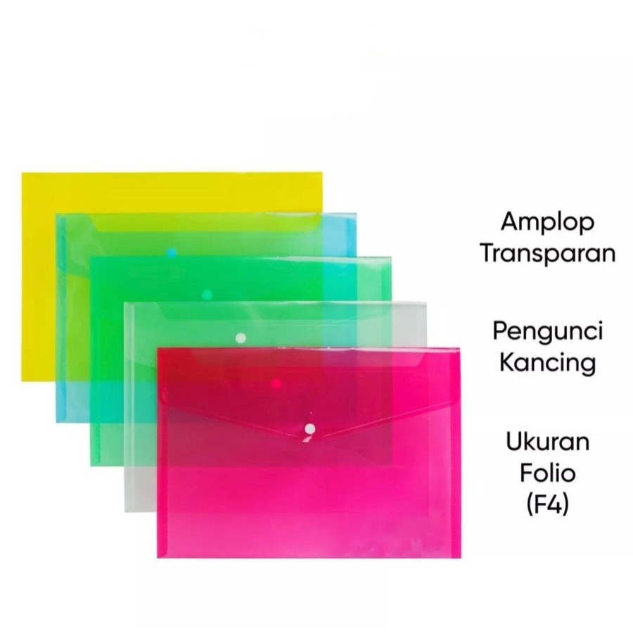 EM Map Palstik Kancing Map folder F4 Warna