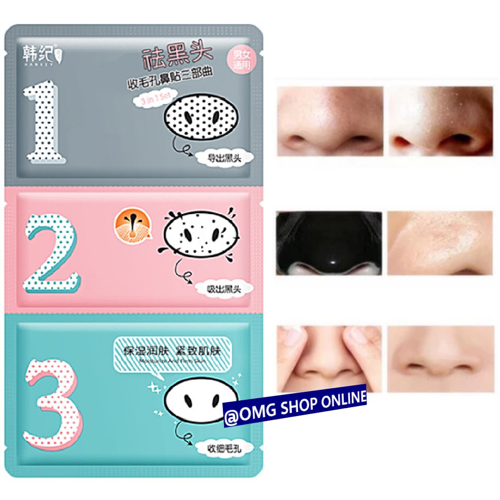 COD Termurah !!! Masker Wajah 3 Step in 1 Remove Blackhead Masker Hidung Penghilang Komedo / Sheet Mask Pembersih Komedo Masker Wajah Hidung Pencabut Komedo / Skincare Masker Peel Off Anti Komedo Masker Gelatin / Masker Komedo Ampuh Masker Hidung Jerawat