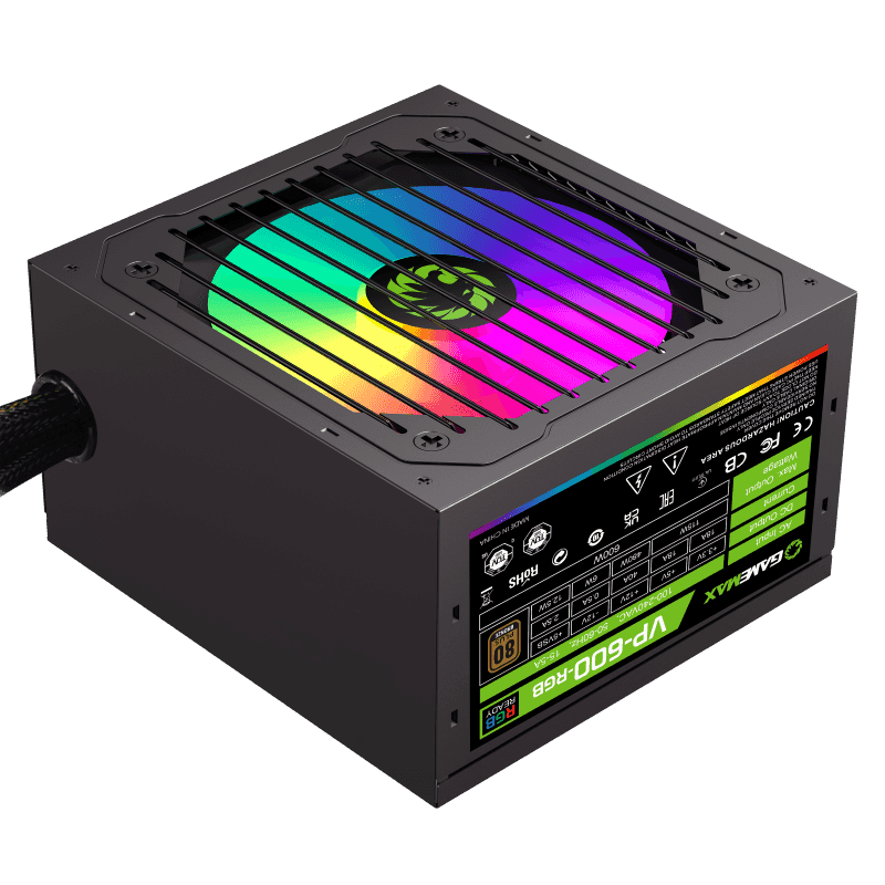 PSU Gamemax VP-600 RGB Performance Gaming 80+ Bronze Gamemax VP600 RGB