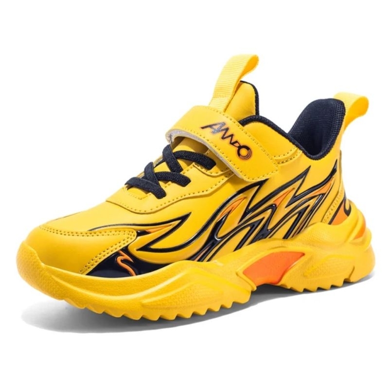 Minipetite SH2202  Sepatu Sport Sneakers sol tebal ringan breathable High quality premium fire anak usia 3 - 12 tahun size 28-39