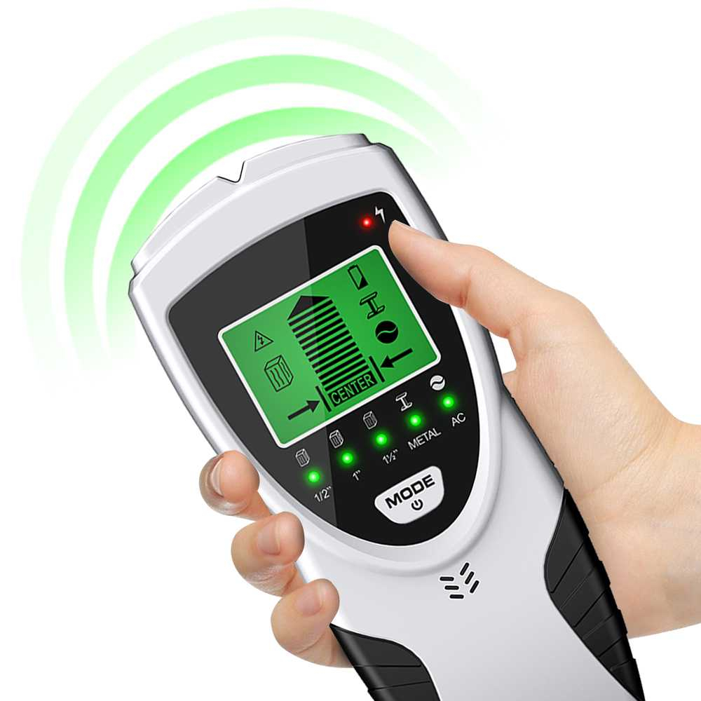 Detektor Logam Kayu 5 in 1 Wall Scanner Alarm LCD Backlit Alat Deteksi Material Ringkas Tanpa Kabel Berkualitas