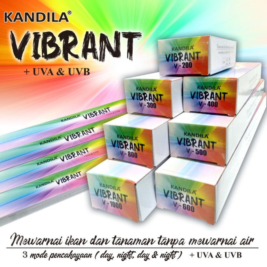 KANDILA VIBRANT Lampu Gantung View Aquarium Tanaman UVA UVB Day n Night